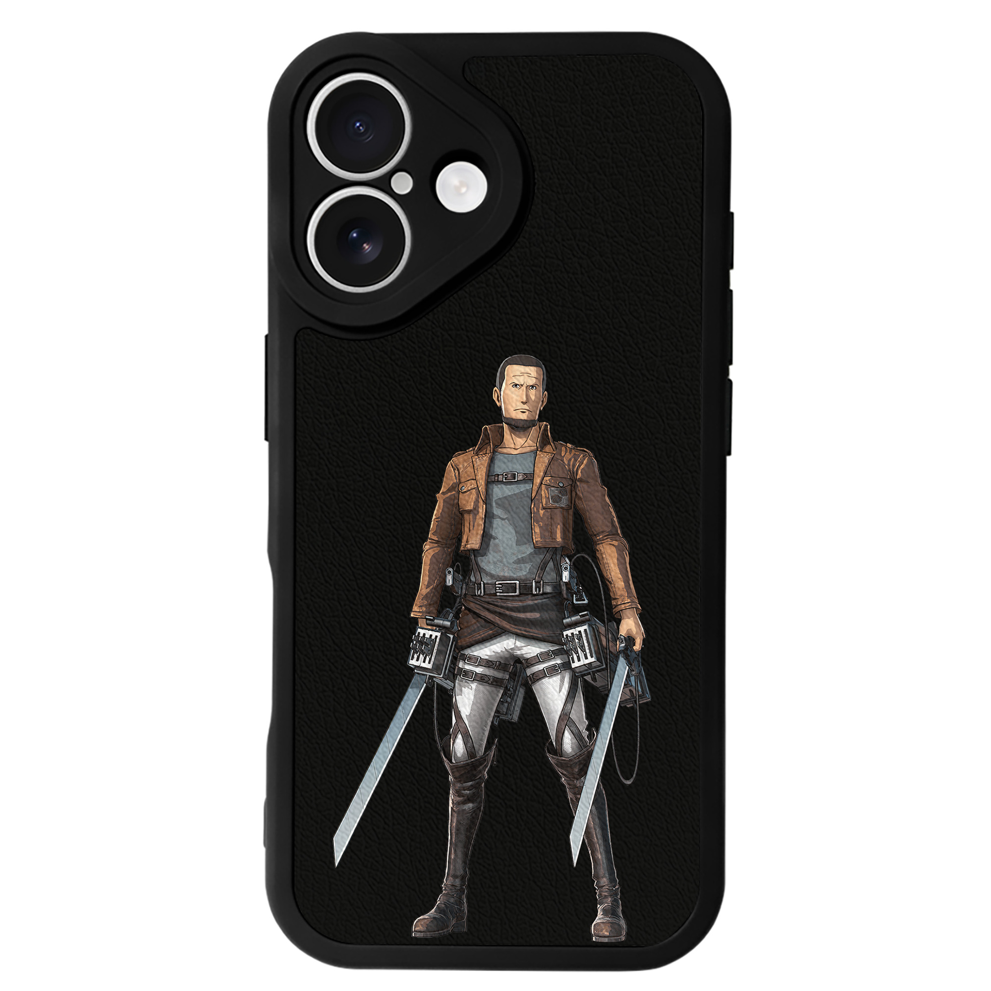 （画像用） 進撃の巨人 Attack on Titan 【iPhone 16シリーズ対応】シリコンスマホケース（レザー調） 材質：シリコン